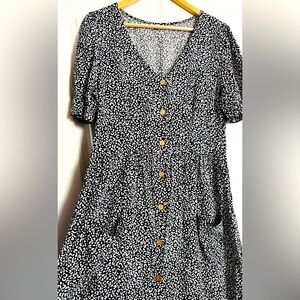 Leopard Print Midi Dress